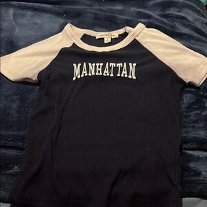 blue and Tan Manhattan Shirt